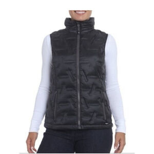 NWT Gerry Peak Welded Down Puffer Vest In Black Size Small